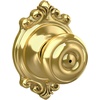 image:imageSchlage F40 GEO 622 ADD Georgian Door Knob with Addison Trim Bed amp Bath Privacy Lock Matte BlackBright Brass