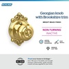 image:imageSchlage F40 GEO 622 ADD Georgian Door Knob with Addison Trim Bed amp Bath Privacy Lock Matte BlackBright Brass