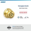 image:imageSchlage F40 GEO 622 ADD Georgian Door Knob with Addison Trim Bed amp Bath Privacy Lock Matte BlackBright Brass