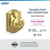 image:imageSchlage F40 GEO 622 ADD Georgian Door Knob with Addison Trim Bed amp Bath Privacy Lock Matte BlackBright Brass