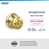 image:imageSchlage F40 GEO 622 ADD Georgian Door Knob with Addison Trim Bed amp Bath Privacy Lock Matte BlackBright Brass