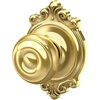 image:imageSchlage F40 GEO 622 ADD Georgian Door Knob with Addison Trim Bed amp Bath Privacy Lock Matte BlackBright Brass