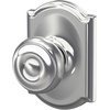 image:imageSchlage F40 GEO 622 ADD Georgian Door Knob with Addison Trim Bed amp Bath Privacy Lock Matte BlackBright Chrome