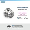 image:imageSchlage F40 GEO 622 ADD Georgian Door Knob with Addison Trim Bed amp Bath Privacy Lock Matte BlackBright Chrome