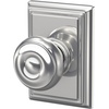 image:imageSchlage F40 GEO 622 ADD Georgian Door Knob with Addison Trim Bed amp Bath Privacy Lock Matte BlackBright Chrome