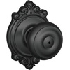 image:imageSchlage F40 GEO 622 ADD Georgian Door Knob with Addison Trim Bed amp Bath Privacy Lock Matte BlackMatte Black