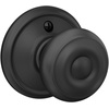 image:imageSchlage F40 GEO 622 ADD Georgian Door Knob with Addison Trim Bed amp Bath Privacy Lock Matte BlackMatte Black