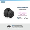 image:imageSchlage F40 GEO 622 ADD Georgian Door Knob with Addison Trim Bed amp Bath Privacy Lock Matte BlackMatte Black