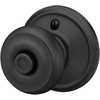 image:imageSchlage F40 GEO 622 ADD Georgian Door Knob with Addison Trim Bed amp Bath Privacy Lock Matte BlackMatte Black