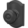 image:imageSchlage F40 GEO 622 ADD Georgian Door Knob with Addison Trim Bed amp Bath Privacy Lock Matte BlackMatte Black