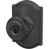 image:imageSchlage F40 GEO 622 ADD Georgian Door Knob with Addison Trim Bed amp Bath Privacy Lock Matte BlackMatte Black