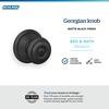 image:imageSchlage F40 GEO 622 ADD Georgian Door Knob with Addison Trim Bed amp Bath Privacy Lock Matte BlackMatte Black