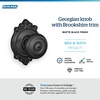 image:imageSchlage F40 GEO 622 ADD Georgian Door Knob with Addison Trim Bed amp Bath Privacy Lock Matte BlackMatte Black