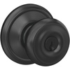 image:imageSchlage F40 GEO 622 ADD Georgian Door Knob with Addison Trim Bed amp Bath Privacy Lock Matte BlackMatte Black