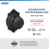 image:imageSchlage F40 GEO 622 ADD Georgian Door Knob with Addison Trim Bed amp Bath Privacy Lock Matte BlackMatte Black