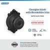 image:imageSchlage F40 GEO 622 ADD Georgian Door Knob with Addison Trim Bed amp Bath Privacy Lock Matte BlackMatte Black