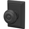image:imageSchlage F40 GEO 622 ADD Georgian Door Knob with Addison Trim Bed amp Bath Privacy Lock Matte BlackMatte Black