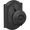 image:imageSchlage F40 GEO 622 ADD Georgian Door Knob with Addison Trim Bed amp Bath Privacy Lock Matte BlackMatte Black