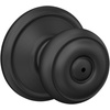 image:imageSchlage F40 GEO 622 ADD Georgian Door Knob with Addison Trim Bed amp Bath Privacy Lock Matte BlackMatte Black