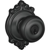 image:imageSchlage F40 GEO 622 ADD Georgian Door Knob with Addison Trim Bed amp Bath Privacy Lock Matte BlackMatte Black