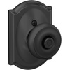 image:imageSchlage F40 GEO 622 ADD Georgian Door Knob with Addison Trim Bed amp Bath Privacy Lock Matte BlackMatte Black