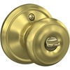 image:imageSchlage F40 GEO 622 ADD Georgian Door Knob with Addison Trim Bed amp Bath Privacy Lock Matte BlackSatin Brass