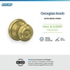 image:imageSchlage F40 GEO 622 ADD Georgian Door Knob with Addison Trim Bed amp Bath Privacy Lock Matte BlackSatin Brass