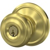 image:imageSchlage F40 GEO 622 ADD Georgian Door Knob with Addison Trim Bed amp Bath Privacy Lock Matte BlackSatin Brass