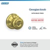 image:imageSchlage F40 GEO 622 ADD Georgian Door Knob with Addison Trim Bed amp Bath Privacy Lock Matte BlackSatin Brass