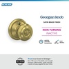 image:imageSchlage F40 GEO 622 ADD Georgian Door Knob with Addison Trim Bed amp Bath Privacy Lock Matte BlackSatin Brass