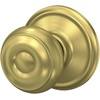 image:imageSchlage F40 GEO 622 ADD Georgian Door Knob with Addison Trim Bed amp Bath Privacy Lock Matte BlackSatin Brass