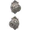 image:imageSchlage F40 GEO 622 ADD Georgian Door Knob with Addison Trim Bed amp Bath Privacy Lock Matte BlackSatin Nickel