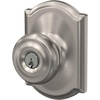 image:imageSchlage F40 GEO 622 ADD Georgian Door Knob with Addison Trim Bed amp Bath Privacy Lock Matte BlackSatin Nickel