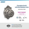 image:imageSchlage F40 GEO 622 ADD Georgian Door Knob with Addison Trim Bed amp Bath Privacy Lock Matte BlackSatin Nickel
