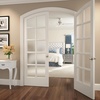image:imageSchlage F40 GEO 622 ADD Georgian Door Knob with Addison Trim Bed amp Bath Privacy Lock Matte BlackSatin Nickel