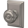 image:imageSchlage F40 GEO 622 ADD Georgian Door Knob with Addison Trim Bed amp Bath Privacy Lock Matte BlackSatin Nickel