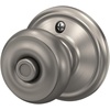 image:imageSchlage F40 GEO 622 ADD Georgian Door Knob with Addison Trim Bed amp Bath Privacy Lock Matte BlackSatin Nickel
