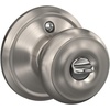 image:imageSchlage F40 GEO 622 ADD Georgian Door Knob with Addison Trim Bed amp Bath Privacy Lock Matte BlackSatin Nickel