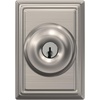 image:imageSchlage F40 GEO 622 ADD Georgian Door Knob with Addison Trim Bed amp Bath Privacy Lock Matte BlackSatin Nickel