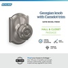 image:imageSchlage F40 GEO 622 ADD Georgian Door Knob with Addison Trim Bed amp Bath Privacy Lock Matte BlackSatin Nickel