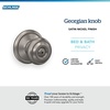 image:imageSchlage F40 GEO 622 ADD Georgian Door Knob with Addison Trim Bed amp Bath Privacy Lock Matte BlackSatin Nickel