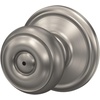 image:imageSchlage F40 GEO 622 ADD Georgian Door Knob with Addison Trim Bed amp Bath Privacy Lock Matte BlackSatin Nickel