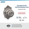 image:imageSchlage F40 GEO 622 ADD Georgian Door Knob with Addison Trim Bed amp Bath Privacy Lock Matte BlackSatin Nickel