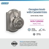 image:imageSchlage F40 GEO 622 ADD Georgian Door Knob with Addison Trim Bed amp Bath Privacy Lock Matte BlackSatin Nickel
