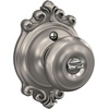 image:imageSchlage F40 GEO 622 ADD Georgian Door Knob with Addison Trim Bed amp Bath Privacy Lock Matte BlackSatin Nickel