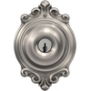 image:imageSchlage F40 GEO 622 ADD Georgian Door Knob with Addison Trim Bed amp Bath Privacy Lock Matte BlackSatin Nickel