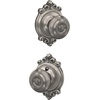 image:imageSchlage F40 GEO 622 ADD Georgian Door Knob with Addison Trim Bed amp Bath Privacy Lock Matte BlackSatin Nickel