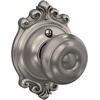 image:imageSchlage F40 GEO 622 ADD Georgian Door Knob with Addison Trim Bed amp Bath Privacy Lock Matte BlackSatin Nickel