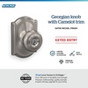 image:imageSchlage F40 GEO 622 ADD Georgian Door Knob with Addison Trim Bed amp Bath Privacy Lock Matte BlackSatin Nickel