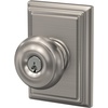 image:imageSchlage F40 GEO 622 ADD Georgian Door Knob with Addison Trim Bed amp Bath Privacy Lock Matte BlackSatin Nickel